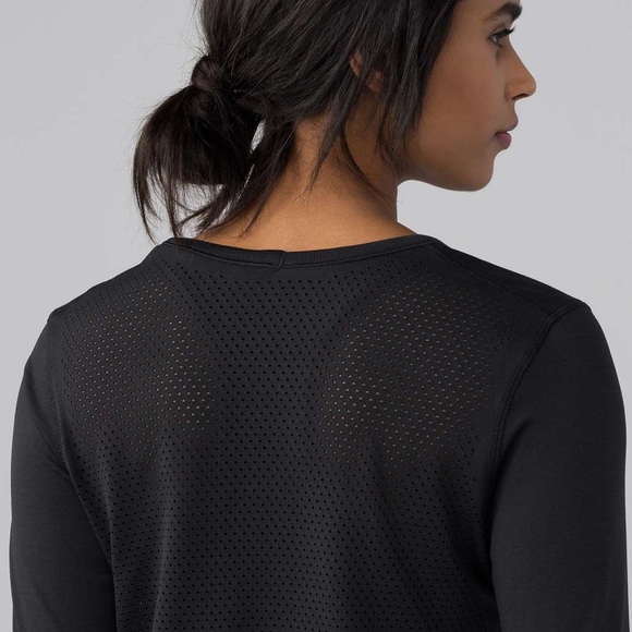 Lululemon Breeze By Long Sleeve Black - Picture 3 of 6